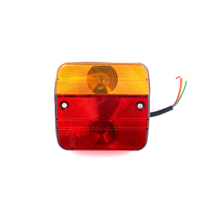 Boeray 12V <b>LED</b> ABS Trailer Tail <b>Light</b> Emergency Blinker for Truck & Car Universal Fit Yellow <b>Red</b> - Product Image 1