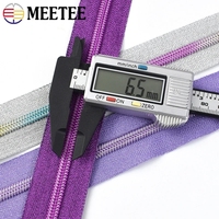 Meetee KY273 5 # fermetures éclair en nylon sac vêtements veste bandes zippées continues manteau chou fermeture éclair rouleau Kit de réparation coudre accessoire