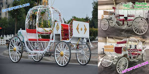 Carrosse de mariage en forme de citrouille pour princesse royale, design moderne en métal léger, personnalisable, DST EXPORTS - Product Image 6