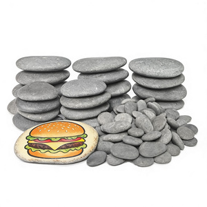 Adoquines Ovalados de Piedra Natural, Guijarros Finos <span class=keywords><strong>para</strong></span> Manualidades, Ecológicos, Duraderos, <span class=keywords><strong>para</strong></span> Uso en Escuelas y Parques - Product Image 4