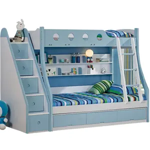 High Quality Blue Color Kids Bunk Beds