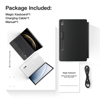 Casing Keyboard Nirkabel 11 Inci Berkinerja Tinggi dengan Touchpad dan Slot Pena, Dirancang untuk Samsung Galaxy Tab S7/S8/S9/S11