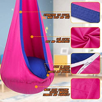 Siège suspendu pour enfants, hamac suspendu avec coussin gonflable pour l'intérieur et l'extérieur