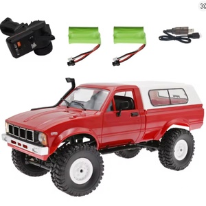 Camion RC tout-terrain WPL C-24 C-24K 1/16 2.4G 4WD avec éclairage avant, prêt à rouler (RTR), véhicule télécommandé DIY, câble USB - Product Image 5