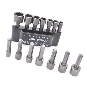 Ensemble de tournevis électrique à douille de 14 pièces, métrique/im impérial, finition chromée, hexagonal, non magnétique, tournevis pneumatique CRV OEM - Product Image 3