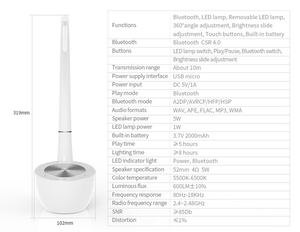 NILLKIN <span class=keywords><strong>Phantom</strong></span> <span class=keywords><strong>2</strong></span> lampe haut-parleur bluetooth haut-parleur - Product Image 4