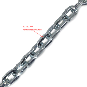 Antivol de chaîne de vélo Jijian ART 1 étoile <span class=keywords><strong>homologué</strong></span>, 6,3 mm, robuste, carré, avec clés, pour vélos électriques et scooters néerlandais - Product Image 4