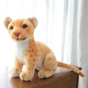 Jouets en peluche en gros, léopard réaliste en peluche, poupée d'animal sauvage en peluche, panthère <span class=keywords><strong>des</strong></span> <span class=keywords><strong>neiges</strong></span>, tigre blanc, coussin, cadeau de fête d'anniversaire - Product Image 4