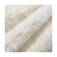 Maßgefertigter 100% Polyester Gestrickter Einfarbiger 75d Dichte Dicker Warmer Kunstnerz Anti-Pilling Luxus-Bekleidungsstoff