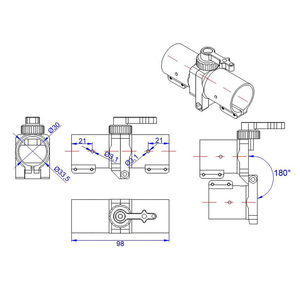 Dual Tube Fixing Buckle Self-locking Round Tube Adapter Drone Carbon Fiber Tube Connector & Folding Parts - Product Image 6