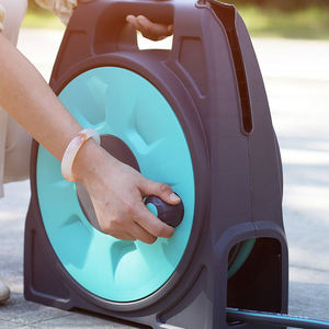 Enrouleur de tuyau d'arrosage <span class=keywords><strong>auto</strong></span>-rétractable portable haute pression pour nettoyage et arrosage - Product Image 4