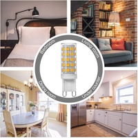 Lampe de réfrigérateur décorative AC100-265V, culot G9, ampoule LED SMD 54x2835, blanc chaud, céramique+PC, 3W, IRC80, 20000 heures, garantie 2 ans