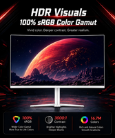 Monitor de Juegos Curvo WQHD Ultra Ancho de 34 Pulgadas y 240hz, Diseño sin Marco, Pantalla LED HDR para Computadora, Monitor para Negocios