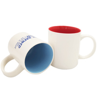 Mug à thé en céramique Modernqiu en gros, 330 ml/11 oz, tasse à café en porcelaine, accessoires en poterie, usage domestique, sublimation bon marché, droit