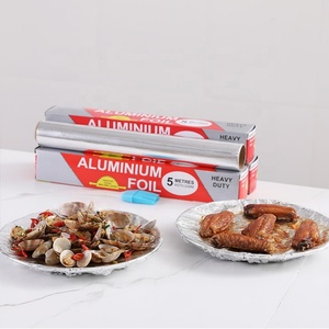 <b>Kitchen</b> Household Sliver Aluminum Foil <b>Paper</b> Packaging Food Grade Aluminium Foil Roll - Product Image 6