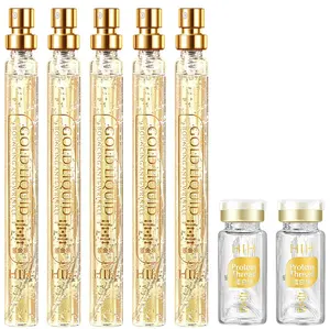 w Anti Aging Hyaluronic Acid 24K Gold Active Collagen Facial Essence Protein Thread Serum Skin Care Tool