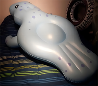 Bouée gonflable manatee pour adulte Beile, jouet aquatique mignon en forme d'animal pour décoration de fête et affichage publicitaire