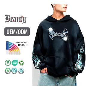 American Flag Oversized Acid Wash Hoodie <span class=keywords><strong>pour</strong></span> garçons Faded Point Crop Black Washed Camo for Puff Print Zip Slanted Zip Cotton - Product Image 1