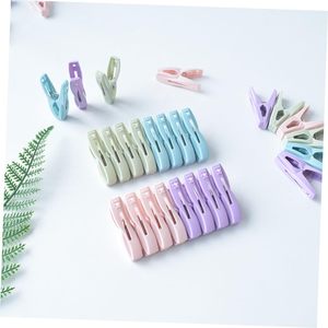 20 clips duraderos y ecológicos para toallas de playa, ganchos grandes de plástico a prueba de viento para colgar ropa, para uso doméstico en armarios, flexibles - Product Image 3