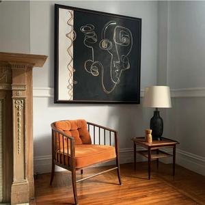 Peinture à l'huile texturée 3D minimaliste originale sans cadre, art mural, œuvre peinte à la main, décoration intérieure, arts décoratifs - Product Image 2