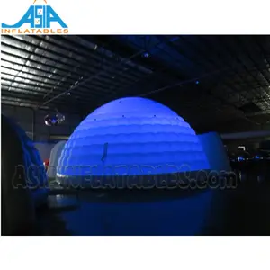 Large Led Light Inflatable Igloo Tent With Tunnel Dome Tent Chapiteau Gonflable