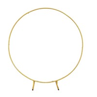 Nouvelle Arche Circulaire Métallique Réglable et Durable à Poteau Unique pour Décoration Florale de Porte Extérieure de Mariage