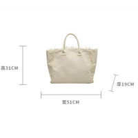 Sacs à bandoulière pour femmes en gros, sacs fourre-tout unis en toile grande capacité avec chaînes et sangle unique