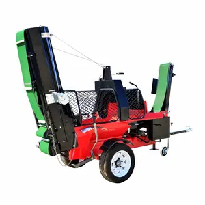 Bộ Xử Lý Củi 30T Gỗ Chipper Log Splitter Xăng Điện