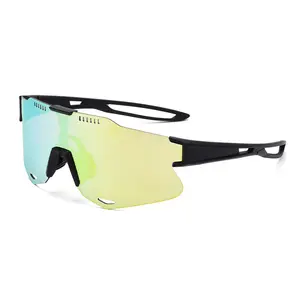 Cost-effective Outdoor Bicycle Driving Running Men's Cycling Sports Eyewear TR90 Polarized UV400 Windproof PC Sport Sunglasses