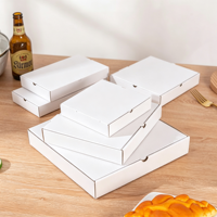 Boîte à pizza personnalisée avec logo, motif, dorure UV, papier kraft écologique, emballage de restaurant, impression quadricolore, vente en gros