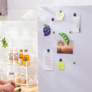 Home Decoration Peas Blueberries Refrigerator 3D Soft Resin Strong Magnetic Mid Century Modern Design Food Souvenir Magnets - Product Image 3