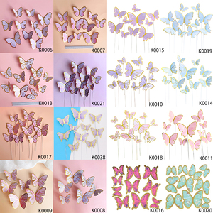 Set <span class=keywords><strong>di</strong></span> 10 o 6 Decorazioni per Torte a Forma <span class=keywords><strong>di</strong></span> <span class=keywords><strong>Farfalla</strong></span> in Stile Ins, Accessori per Pasticceria - Product Image 3