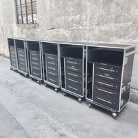 kkmark Boîte de travail robuste personnalisée à 5 tiroirs avec pieds pliables, station de travail ultra-robuste, flight case
