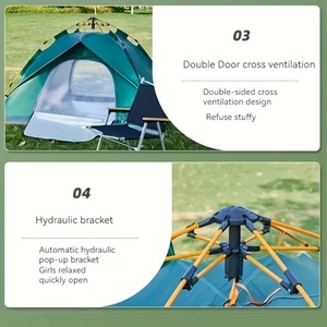 <span class=keywords><strong>Tente</strong></span> pop-<span class=keywords><strong>up</strong></span> imperméable pour camping et plage, <span class=keywords><strong>tente</strong></span> légère et automatique instantanée pour 3 à 4 personnes, imperméable et coupe-vent, pour les voyages à la plage - Product Image 5
