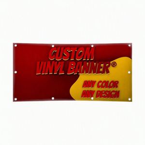 Bannière en vinyle personnalisée, impression numérique résistante aux intempéries, utilisation intérieure et extérieure pour les événements sportifs et les fêtes - Product Image 1