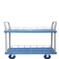 Carrito de Utilidad Premium de 2 y 3 Niveles con Rieles de Alambre Cromados, Carro de Almacenamiento Móvil OEM para Uso Médico y Comercial