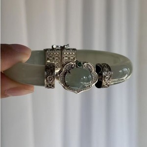 Chinese Style Half <b>Bangle</b> <b>Bracelet</b> Alloy Plated Auspicious Cloud Pattern Women's Jewelry Summer 2026 - Product Image 3