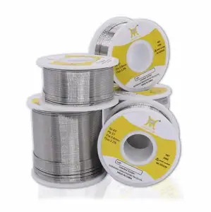 XHT Hot sale 63/37 solder wire less smog no clean tin lead solder high purity soldering wires for brazing 1.1% 1lb 500g 0.5 mm
