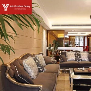 century Modern <strong>Neo</strong>-classical Postmodern Fabric Sofa Set for Large and Small Apartments Living Room Solid Wood Simple Sofa <strong>Luxury</strong> - Product Image 2