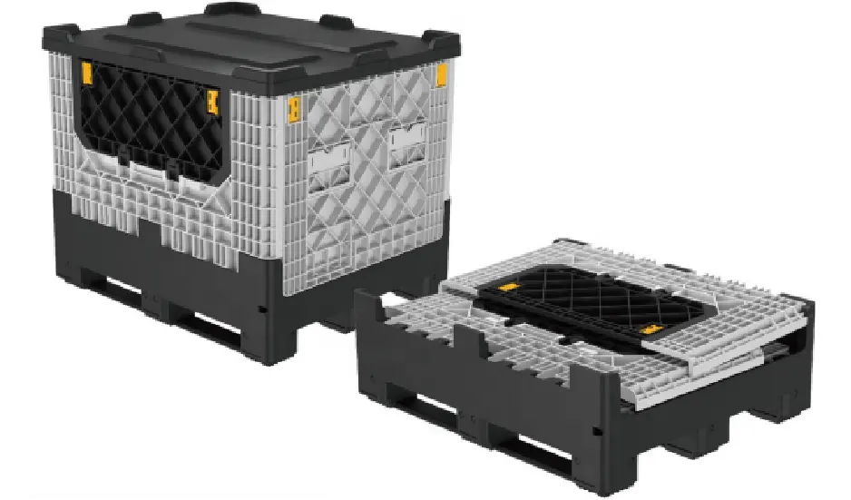 Vented Side Plastic Pallet Box and Agricultural Storage Plastic Pallet Bins