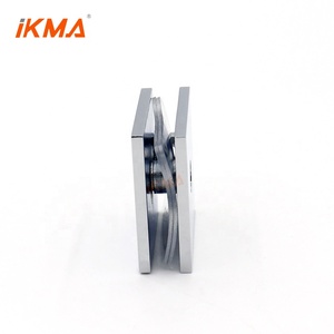 Crl scu4 không khung vòi hoa sen cửa 0 độ Chrome gương Brass tường để Glass vuông Clip chủ gắn sửa chữa Glass kẹp - Product Image 4