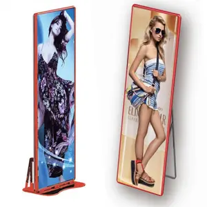 640x1920mm Alto Brilho Permanente P2.5 Tela Led Digital Storefront Publicidade Waterproof Stand Led Poster Display Outdoor