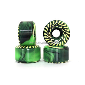 Ruedas de Skateboard Profesionales y Duraderas Estilo Shox, Alto Rebote, Madera, 52mm, 102A, Rodamientos ABEC-7, para Calle - Product Image 1