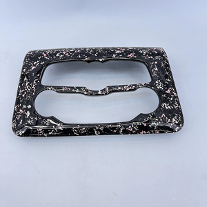 Repuesto para Dodge Charger 2015-2023, Kit de Molduras Interiores de Fibra de Carbono Forjada con Láminas Rosas y Plateadas, Piezas Individuales - Product Image 3