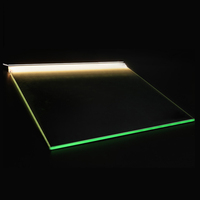 Plaque de verre led 20 pièces, étagère en verre 8mm, supports pour étagère en verre, armoire en verre avec éclairage LED personnalisé
