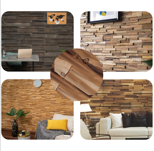Fabricante de Paneles de Pared Acanalados 3D KASARO, Paneles de Pared Interiores de Madera Maciza, Diseño 3D Moderno para Sala de Estar, Pared Decorativa - Product Image 1