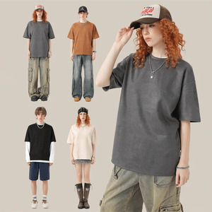 T-Shirt Vintage Retrò Hip Hop da <span class=keywords><strong>Uomo</strong></span> in Cotone Pettinato, Stile Street, con Motivo a Pois, Logo Personalizzabile - Product Image 4