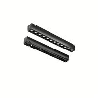 Système d'éclairage sur rail magnétique LED pour chambre à coucher Ra90 DC48V, spot encastré, 3500K blanc chaud, dimmable, garantie 5 ans