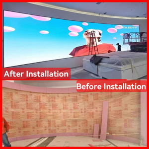 Trong nhà độ nét cao đầy đủ màu sắc hình sáng tạo <span class=keywords><strong>LED</strong></span> Tường hiển thị phim cong màn hình linh hoạt P2 p2.5 P3 cho phòng triển lãm - Product Image 2