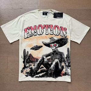 T-shirts graphiques surdimensionnés pour hommes en tissu peigné 100 % coton de haute qualité, imprimés numériquement, respirants, style streetwear - Product Image 5